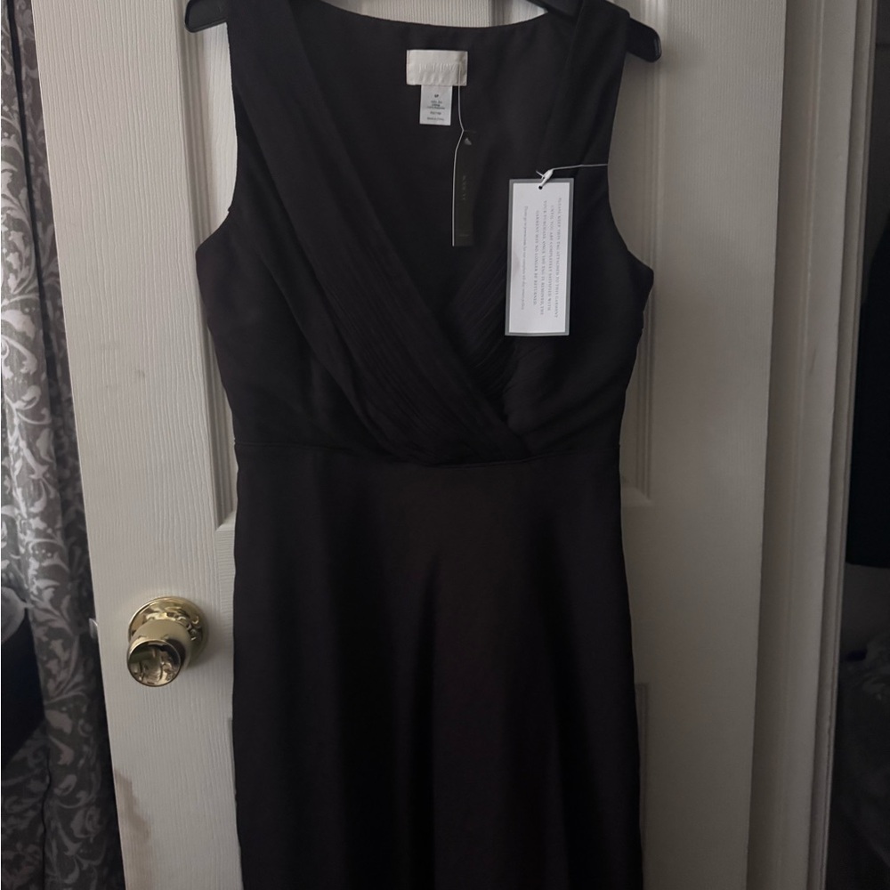 J. Crew Black Midi Dress